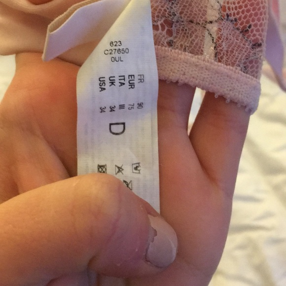 CHANTELLE PINK LACE BRA - Picture 4 of 4